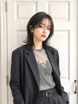 アロマ ヘアー ルーム 新宿3号店(AROMA hair room)&nbsp;顔周りレイヤー/くびれミディアム/ハッシュカット/韓国ヘア/新宿