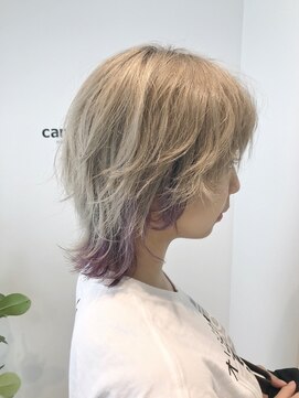 キャンバス 川崎(canvas.) ハイトーンマッシュウルフ☆西田/川崎/美髪カラー/髪質改善/艶髪