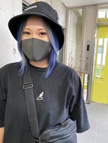 ガルボ ヘアー(garbo hair) garbohair営業中style♪シルバー×ブルー♪