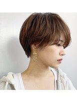 ハル 円山(HARU)&nbsp;丸みショート × ハイライト × アッシュブラウン