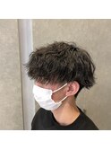 マッシュ＆波巻きパーマ