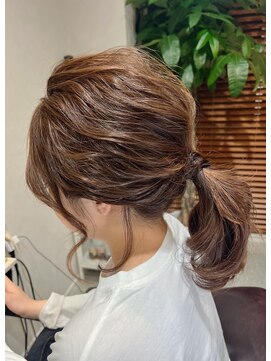 ハコ(HACO) 波巻きポニーテール