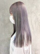 アルバム 渋谷パルコ(ALBUM) ホワイトパープル_外ハネボブセクションカラー_ba391111