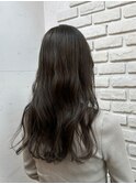 グレージュアッシュカーキオリーブマットレイヤーカット