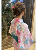 浴衣お着付けカジュアルヘアーセット