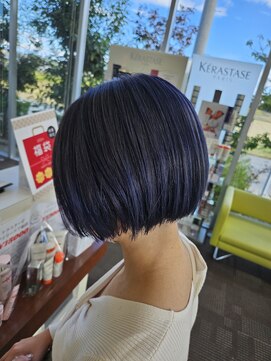 アイドルオールスターズ(idol all stars) ミニボブ×ネイビーカラー