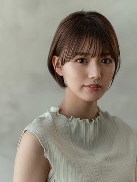 ケアリー 成増(Carelly) 大人かわいい前髪セシルカットココアブラウンフリンジウェーブ