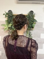 ロカット サロン(Roquat Salon)&nbsp;ロングあみおろしアレンジ【袴着付/立川/国分寺/袴/立川/立川】