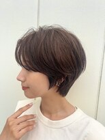 ロンド パルティール 大宮(Lond partir)&nbsp;カールセミディシアカラー姫カットダークアッシュショート