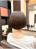 ミニボブ×骨格補正カット