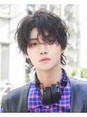緩めスパイラルセンターパート