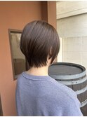 ショートボブ/タイトショート/オリーブベージュ