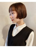 ボコカ(bococa) 【macana指名】ミニボブ リップラインボブ オレンジ 向ヶ丘遊園