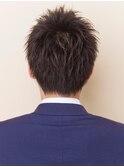 爽やかビジネスショートツーブロックなし