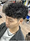 横浜スペインカールラルフカールーズパーマスキンフェード30代◆