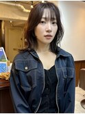 ミディアムレイヤーカット/顔まわりレイヤー/レイヤーカット