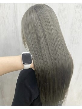ベルヘアーデザイン 堺東(Belle hair Design) ハイトーンオリーブグレージュイルミナカラー20代30代40代堺東