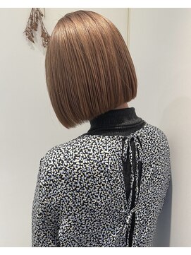 リンネテラス(Lin'ne terrace) 王道可愛い、１ブリーチベージュ＊艶ボブ＊