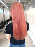 ブリーチ ダブルカラー ハイライト ハイトーン ピンク 10代20代
