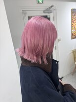 PELE原宿/ブリーチなしダブルカラー/ハイトーン/ケアブリーチ【３月上旬OPEN(予定)】&nbsp;着物ヘア/ダークアッシュ/ミディアムレイヤーカット/原宿