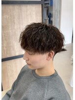 エッジ(EDGE)&nbsp;大分メンズ刈り上げショートマッシュツイストスパイラルパーマ