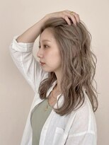 オレロ 国立(olelo) ナチュラルショート/ミルクブラウンダークパープル/ダウンバング