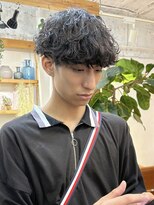 ミモザワークス(Mimosa Works)&nbsp;波巻きスパイラル　メンズパーマ