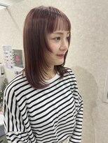 ウル(ulu)&nbsp;ピンクベージュ/顔まわりレイヤースタイル