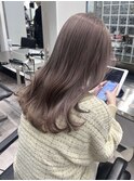 ミルクティーベージュダブルカラーハイトーンレイヤーカット韓国