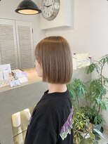 フレリス(FreRis)&nbsp;ボブ×マロンベージュ【守谷 美容室 ケアブリーチ ベージュ】