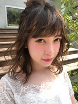 クーエフー(coo et fuu)&nbsp;20代30代☆モテヘアアレンジ、斜めバングが決めて！内見 加瑞磨