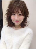韓国風ミディ大人可愛い前髪小顔カット20代30代40代/BEEST保坂