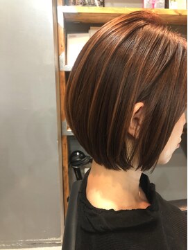 パム 恵比寿(PAM.) 白髪染めに見えない白髪染め/ショートボブ【PAM./HANA】