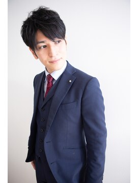 メンズサロン エクシア ブラト(brat) ナチュラルスタイル×アッシュブラック×30代/40代