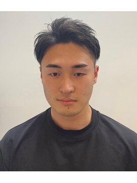 ケースタイルヘアスタジオ  虎ノ門店(K-STYLE HAIR STUDIO) 長さのあるスッキリ束感ショート<理容室>メンズ/虎ノ門/眉毛