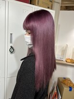 ラフ 難波店(LAFF)&nbsp;#黒髪#ボブルフ#ネビージュ#小顔#ワンレン