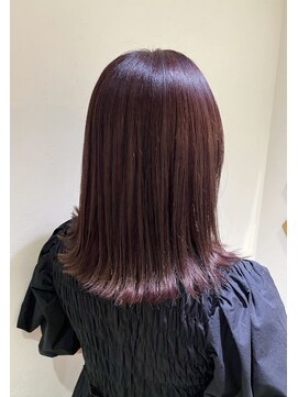 フィーユ(feey) 外ハネボブ ロブ ぶどうカラー