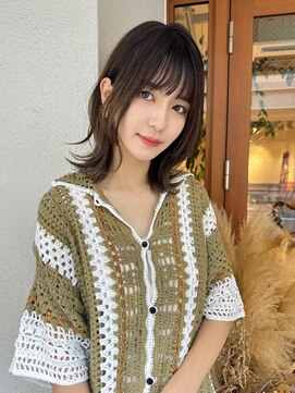 ルービック 梅田茶屋町(Rubik) くびれレイヤーエモージュ/小顔大人ミディ