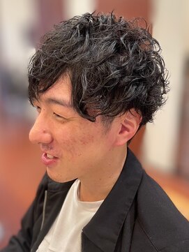 スカイ 亀戸店 (sky) ハイライト/マッシュパーマ/アッシュブラック<理容室>[亀戸]