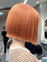 ソル ジングウマエ(SOL JINGUMAE)&nbsp;ダブルカラーオレンジベージュカラーケアブリーチレイヤーカット