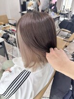 アジールヘア 所沢プロペ通り店(agir hair) シアーカラーミルクティー姫カットセミディインナーカラー所沢