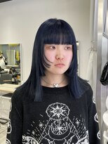 ゼスト 八王子店(ZEST) ネイビーカラー/ケアブリーチ【藤野はるひ】