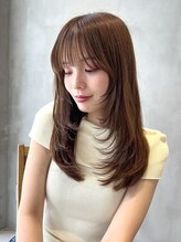 ニコ トウキョウ ヨコハマ(nico)&nbsp;韓国ヘアーハッシュカットレイヤーカットグレージュブリーチ無し