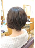 大人かわいいナチュラルショートレイヤー/20代30代40代50代60代