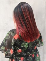 ギークス(GEEKS)&nbsp;【GEEKS渋谷】デザインカラー/春夏/バレイヤージュ/クリアレッド