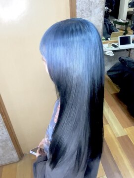 イエローコーン 金沢文庫店(YELLOW CORN) ルーツブルー/ケアブリーチ/ダブルカラー/デザインカラー