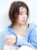 カジュアル外はねボブ