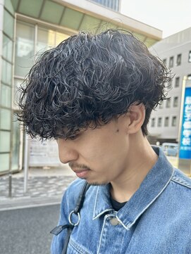 オーガニック アトリエ 大宮(organic+atelier) 波巻きツイストスパイラルシャドウ◎黒髪ツイスパマッシュ