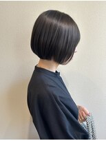 マキュムドオリ 並木通り(MAQUM)&nbsp;オリーブグレージュ×ショートボブ