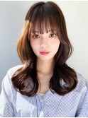 韓国風くびれロング◎美髪韓国風パーマ×夏カラー秋カラー